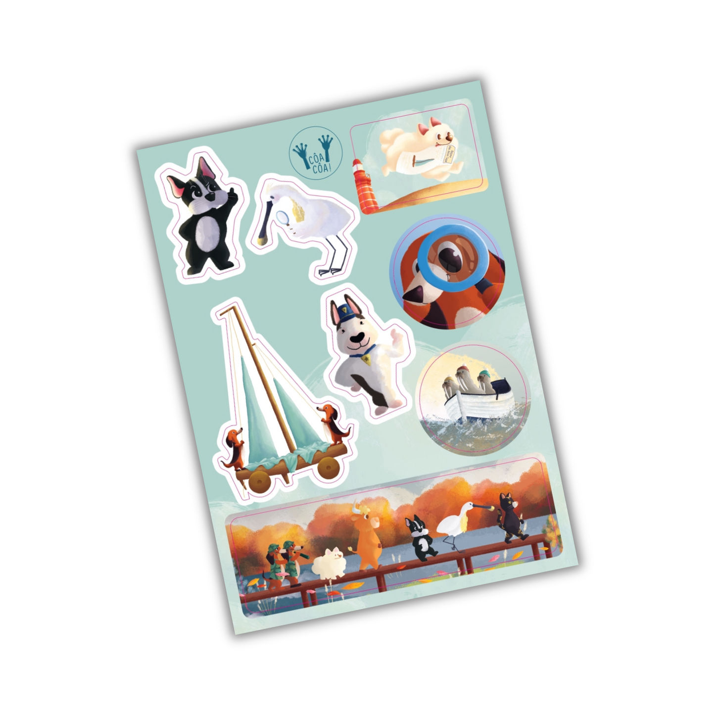 Planche d'autocollants - Le Gang de Babette