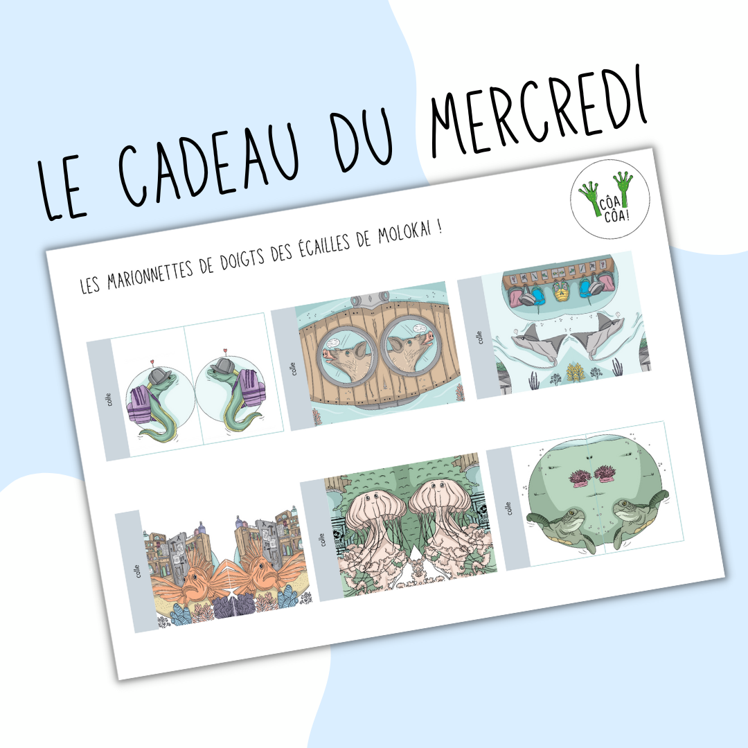 Marionnettes de doigts des Écailles de Molokai