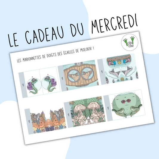 Marionnettes de doigts des Écailles de Molokai