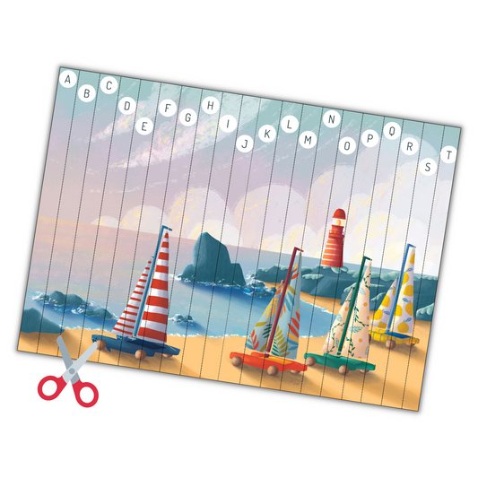 Puzzle languettes-lettres du Gang de Babette